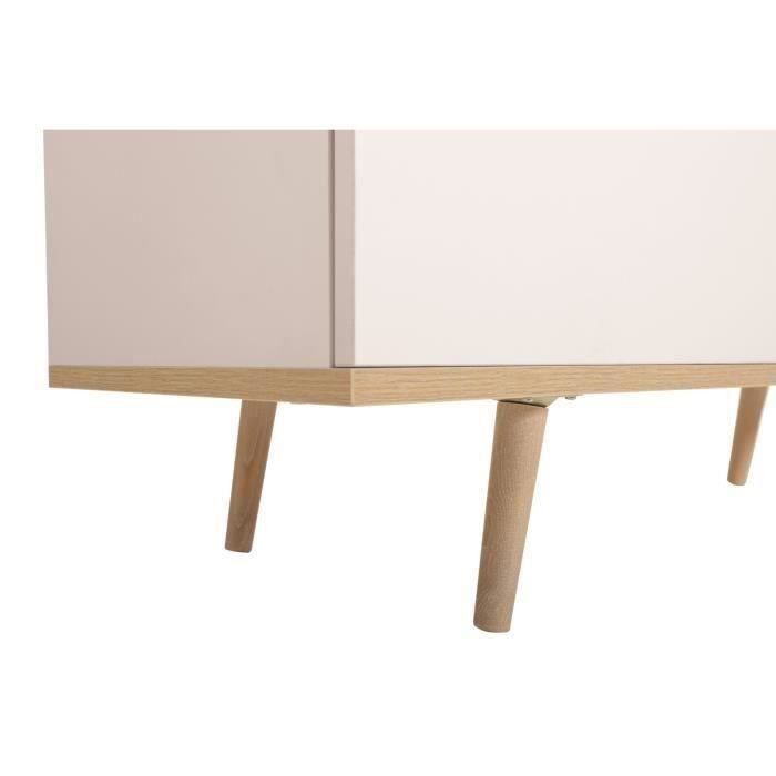 GÖTEBORG Meuble TV scandinave blanc - L 160 cm - Photo n°5