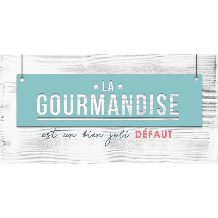 GOURMANDISE Image contrecollée 20X40 cm La gourmandise - Photo n°1