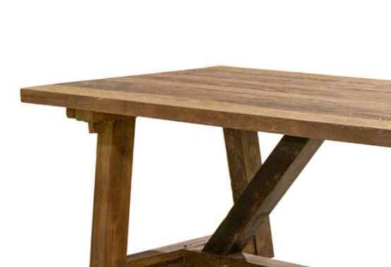 Grande table à manger en bois massif Jardo 250 cm - Photo n°3