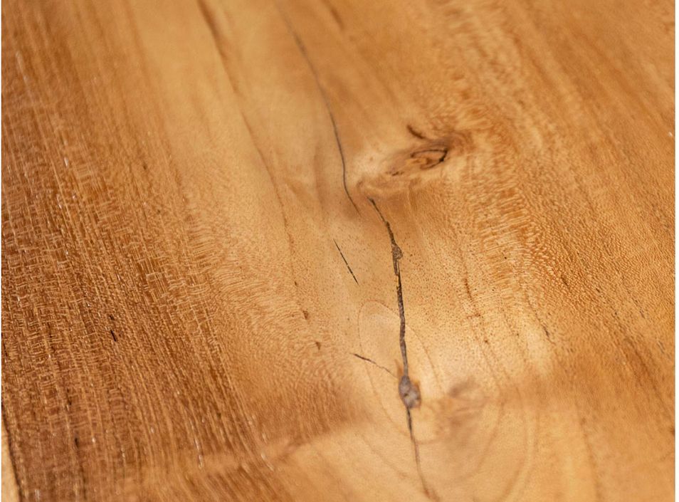 Grande table à manger en bois massif clair Rustiko 270 cm - Photo n°3