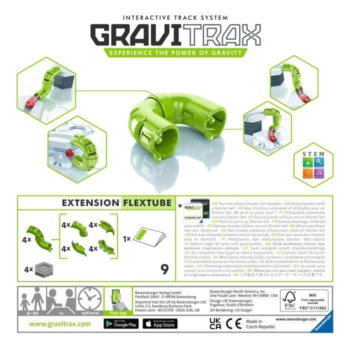 GraviTrax Bloc d'action FlexTube - Jeu de construction STEM - Circuit de billes créatif - Ravensburger- des 8 ans - Photo n°3