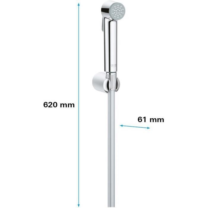 GROHE Ensemble de douche 1 jet avec support mural Vitalio Trigger Spray 30 Chromé 26175001 - Photo n°4