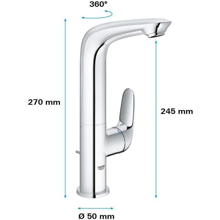 GROHE - Mitigeur monocommande Lavabo - Taille L - Photo n°3