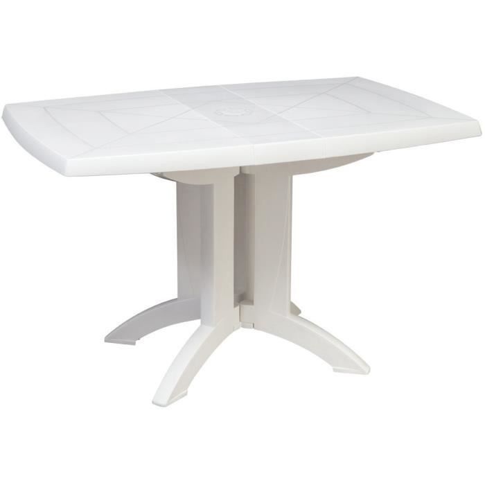 GROSFILLEX Table Vega 118x77 - Blanc - Photo n°1