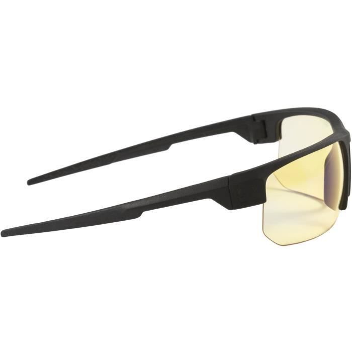 Gunnar - Torpedo Onyx - Lunettes prog gamer - Monture noire adapté au casque grand champ visuel et verres ambrés - filtrent 65% - Photo n°2
