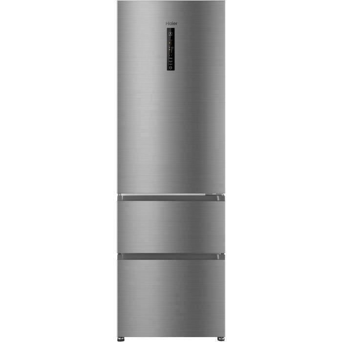 HAIER R3DF512DHJ - Réfrigérateur multi-portes - 330L (233+97) - Froid ventilé - L59.5 x H190,5 cm - Silver - Photo n°1