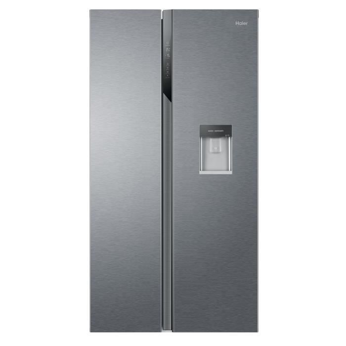 HAIER Series 3 HSR3918EWPG Réfrigérateur américain - 521 L (330+191) - Total No Frost - Classe E - Silver - Photo n°1