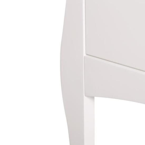 Console 2 tiroirs - Blanc - L 100 x P 35 x H 75 cm - Photo n°6
