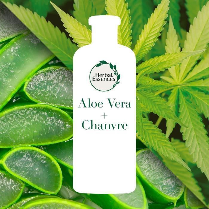 HERBAL ESSENCES Pure Apres Shampoing Aloe Et Chanvre - Sans Sulfates - 180 ml - Lot de 6 - Photo n°5