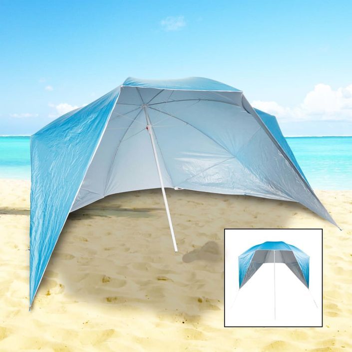 HI Parasol de plage avec parois latérales UV50+ 240x233 cm - Photo n°2