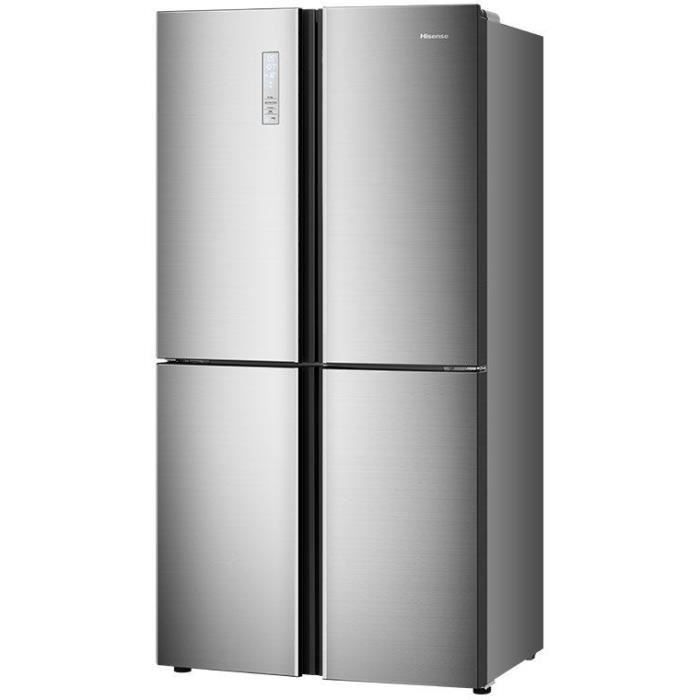 HISENSE RQ689N4AC1 - Réfrigérateur multi-portes - 556L (362L+194L) - froid ventilé total - A+ - L91x H181 - métal brillant - Photo n°2