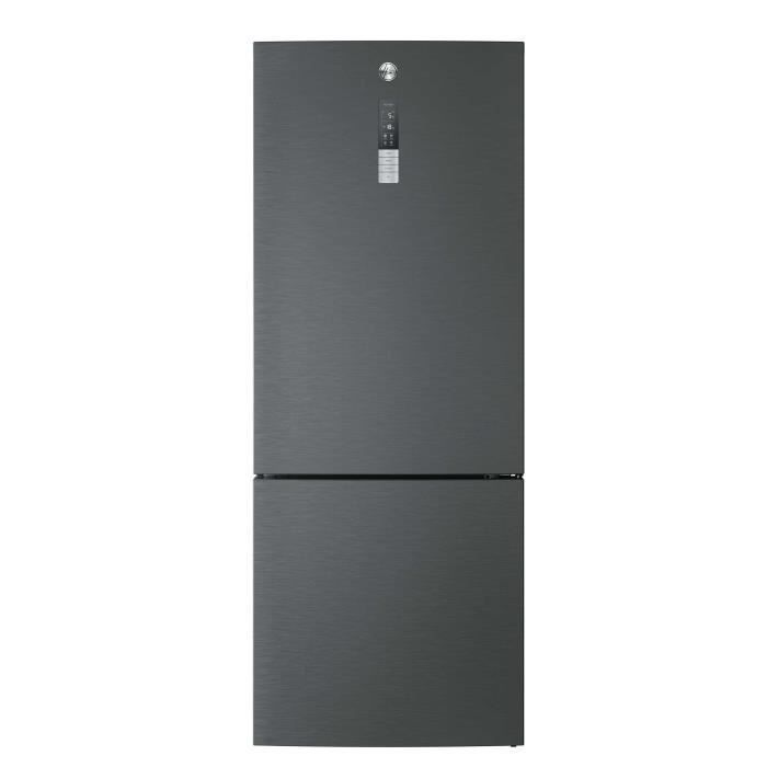 HOOVER HMNV7184DXT - Réfrigérateur Combiné - Total No Frost - 432L - A++ - Noir - Photo n°1
