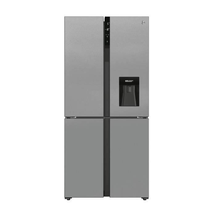 HOOVER HSC818FXWD - Réfrigérateur Multi-portes - 432L - Total No Frost - H 183 cm x L 83 cm - 41 dB(A) - Simili Inox - Photo n°1