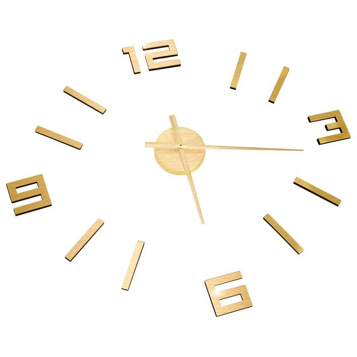 Horloge murale 3D Design moderne Doré 100 cm XXL 3 - Photo n°3