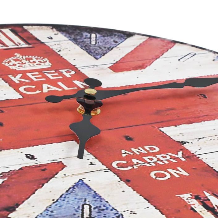 Horloge murale vintage Royaume-Uni 30 cm - Photo n°4