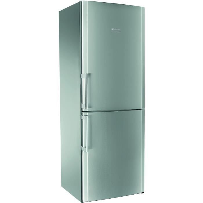 HOTPOINT HA70BI31S - Réfrigérateur congélateur bas 462L (309+153) - NO FROST - L75 x H 201,5 - Inox - Photo n°1