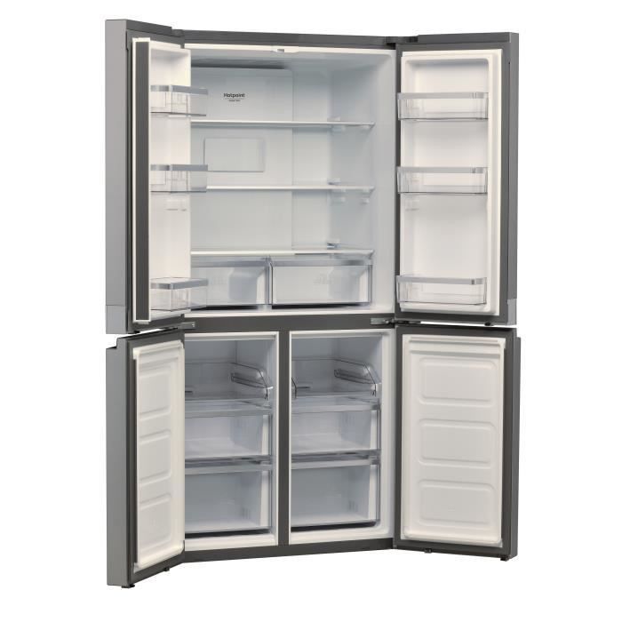 HOTPOINT HAQ9E1L - Réfrigérateur multiportes, 591 L (384 L + 207 L), 187,5 X 90,9 X 69,7 cm, Inox, A+, Total No Frost - Photo n°2
