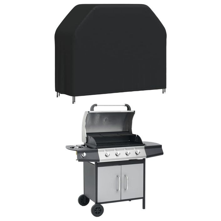 Housse de barbecue 140x58x106 cm noir oxford 420D - Photo n°2