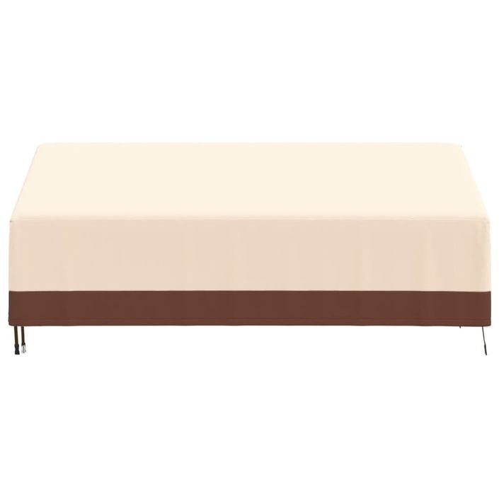 Housses de banc 3 places 2 pcs 204x86x48/73cm tissu oxford 600D - Photo n°4