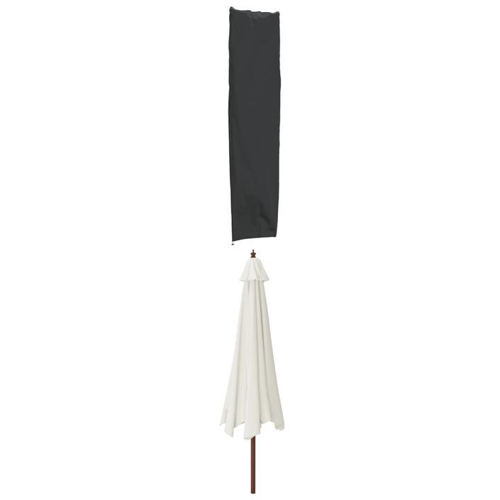 Housses de parapluie de jardin 2 pcs 240x57/57 cm 420D - Photo n°3