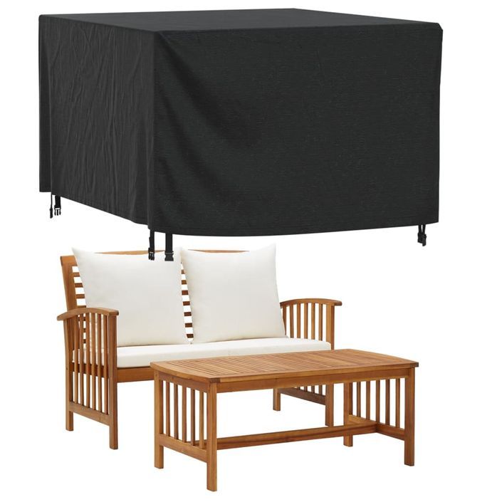 Housses de salon de jardin 2 pcs 135x135x90 cm imperméable 420D - Photo n°2