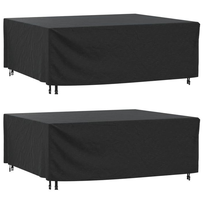 Housses de salon de jardin 2 pcs 200x160x70 cm imperméable 420D - Photo n°1