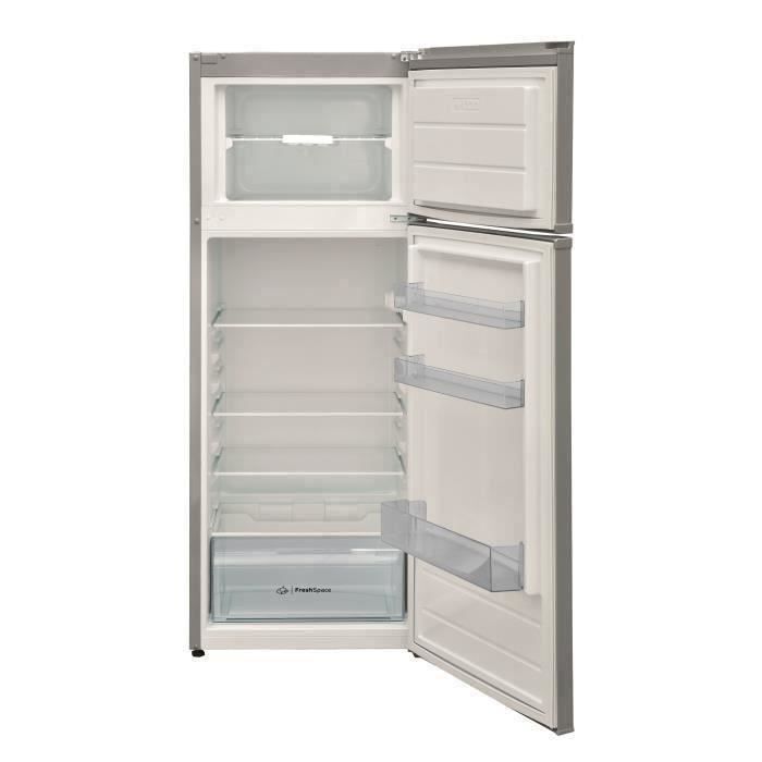 INDESIT I55TM4110X1 - Réfrigérateur congélateur haut - 213L (171 + 42) - Froid Statique - L 54 cm x H 144 cm - Inox - Photo n°3
