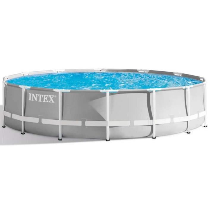 INTEX Kit Piscine Prism Frame 26732NP ronde tubulaire- 5m49 x 1m22 - Photo n°1