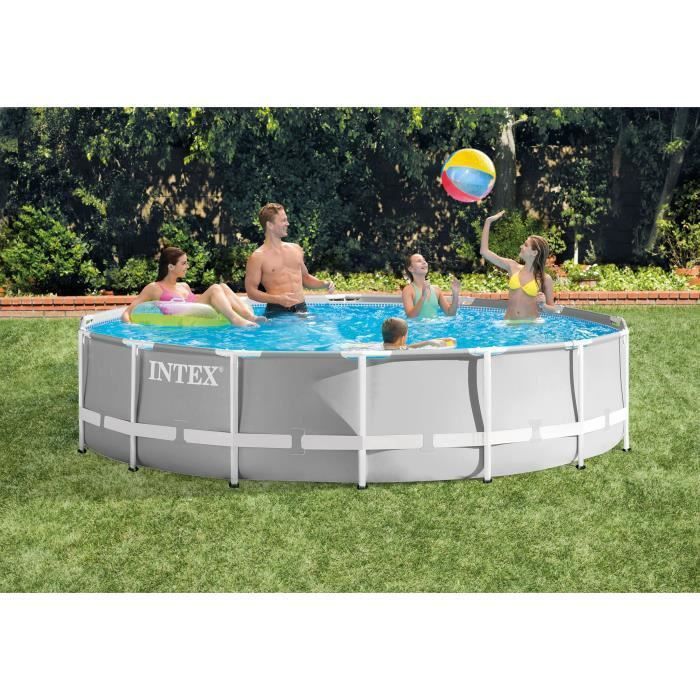 INTEX Kit piscine Prism Frame - 427 x 107 cm - Photo n°1