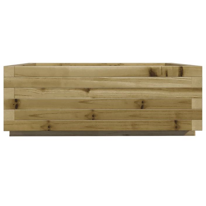 Jardinière 70x70x26,5 cm bois de pin imprégné - Photo n°6