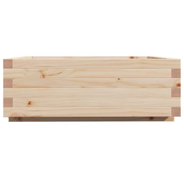 Jardinière 70x70x26,5 cm bois de pin massif - Photo n°6