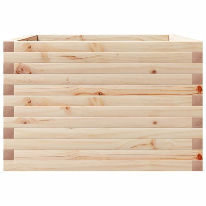 Jardinière 70x70x45,5 cm bois de pin massif - Photo n°5