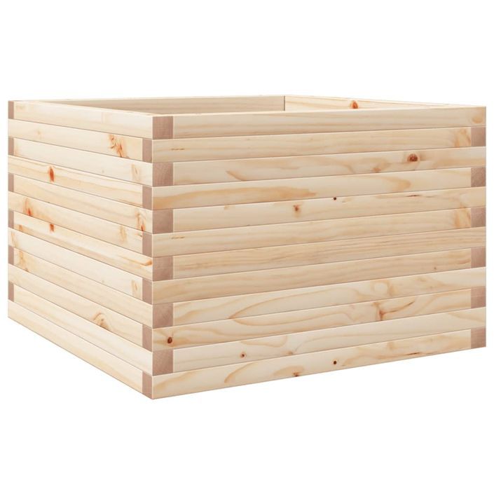 Jardinière 70x70x45,5 cm bois de pin massif - Photo n°7