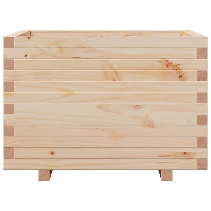 Jardinière 70x70x49,5 cm bois de pin massif - Photo n°5