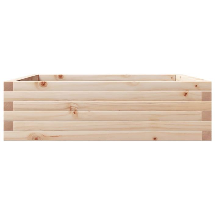 Jardinière 80x80x23 cm bois de pin massif - Photo n°5