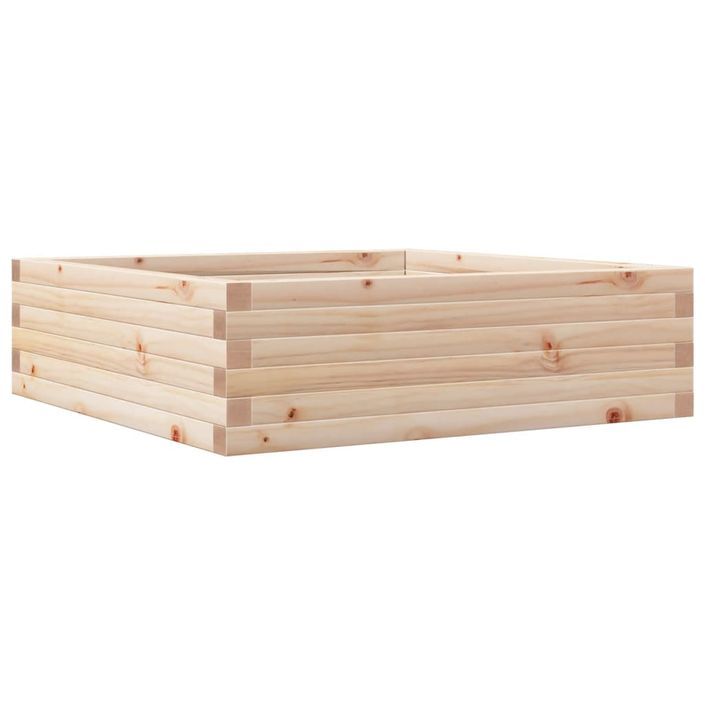 Jardinière 80x80x23 cm bois de pin massif - Photo n°7