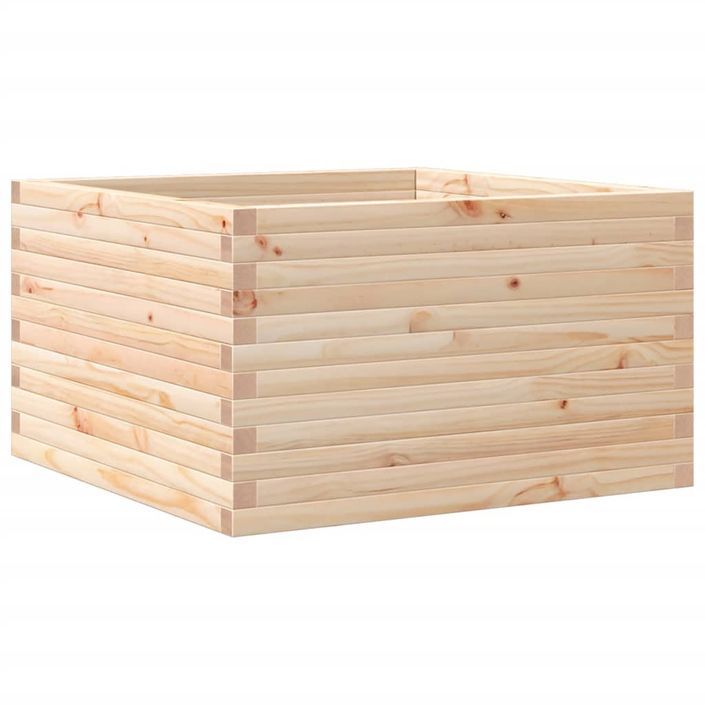 Jardinière 80x80x45,5 cm bois de pin massif - Photo n°7