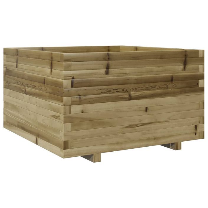 Jardinière 80x80x49,5 cm bois de pin imprégné - Photo n°7