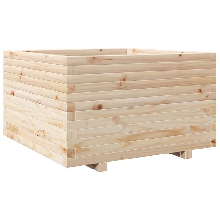 Jardinière 80x80x49,5 cm bois de pin massif - Photo n°7