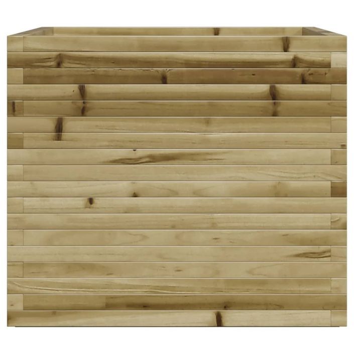 Jardinière 80x80x72 cm bois de pin imprégné - Photo n°6