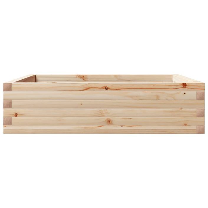 Jardinière 90x90x23 cm bois de pin massif - Photo n°5