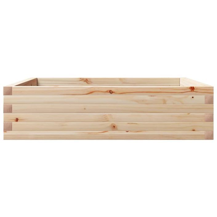 Jardinière 90x90x23 cm bois de pin massif - Photo n°6