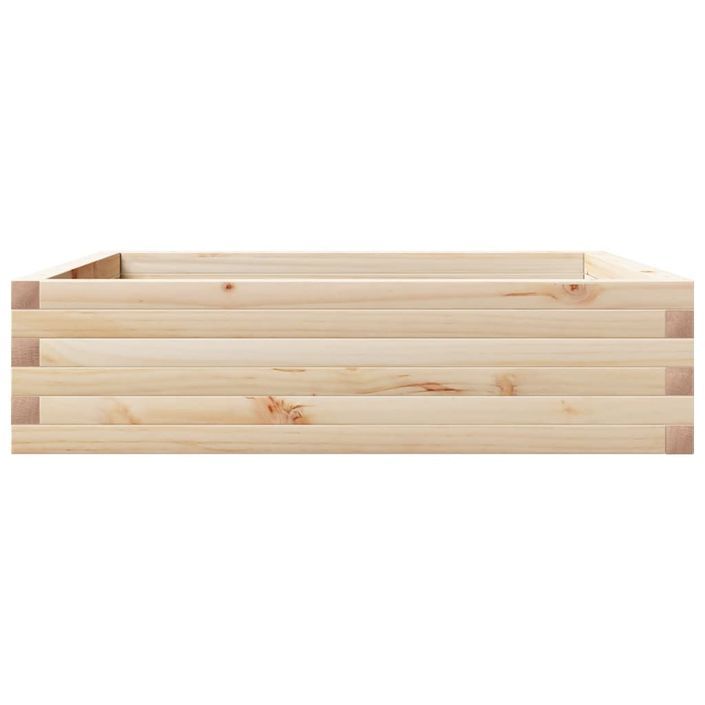 Jardinière 90x90x23 cm bois de pin massif - Photo n°7