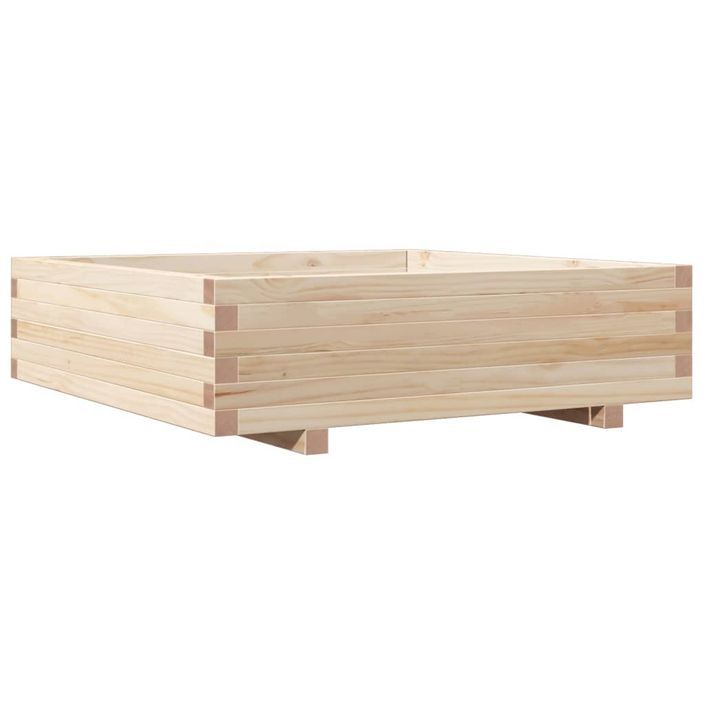 Jardinière 90x90x26,5 cm bois de pin massif - Photo n°2