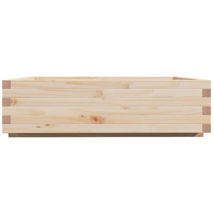 Jardinière 90x90x26,5 cm bois de pin massif - Photo n°6