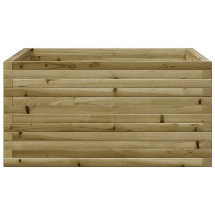 Jardinière 90x90x46 cm bois de pin imprégné - Photo n°5