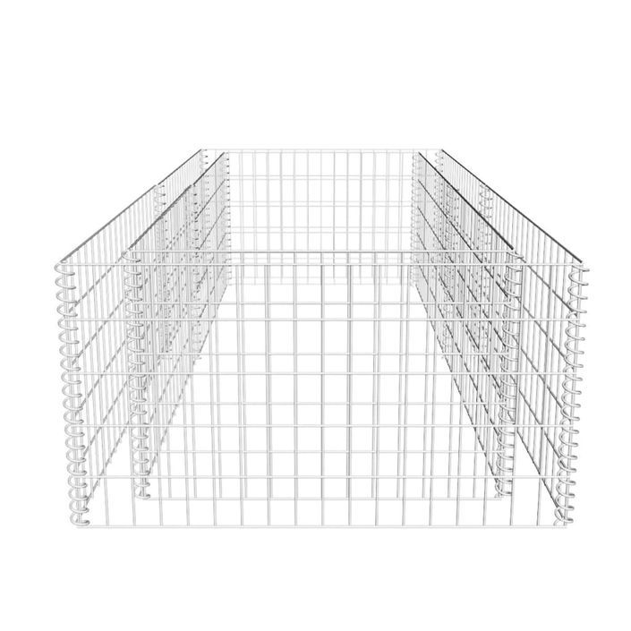 Jardinière à gabion Acier galvanisé 180 x 90 x 50 cm - Photo n°5