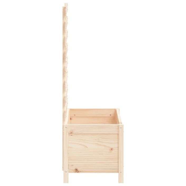 Jardinière avec support 79x39,5x114 cm bois de pin massif - Photo n°6