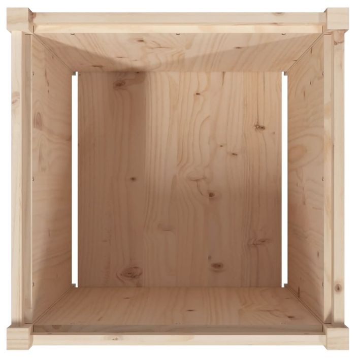 Jardinière d'extérieur 60x60x60 cm bois de pin massif - Photo n°8