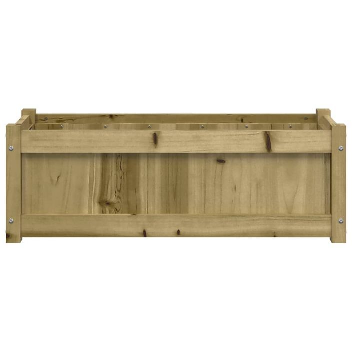 Jardinière d'extérieur 90x31x31 cm bois de pin imprégné - Photo n°5